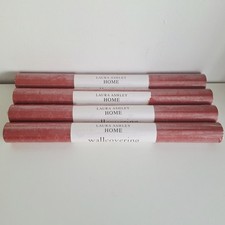 4 Rolls Laura Ashley Wallpaper Rushden Raspberry Same Batch