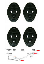 Full Set Of 4 Exhaust Rubber Hanger Mounts For Ford Fiesta 1.4 TDCi MK7