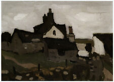Farm at Cemais Wales Kyffin Williams Welsh landscape print in 11 x 14 mount
