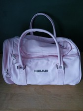 Vintage Head Pink Holdall Gym Sports Tennis Bag Navy Retro 90s Womens Mens Bag