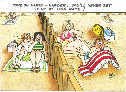 Bamforth seaside humour ppc - humour,