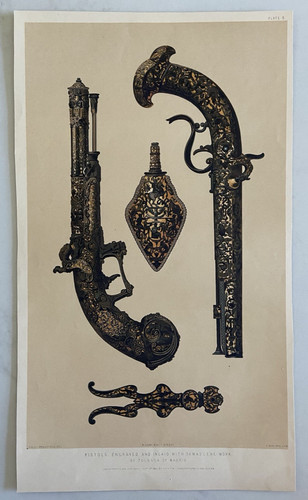 Antique victorian arms print - victorian,