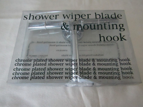 Chrome plated shower wiper - plated,