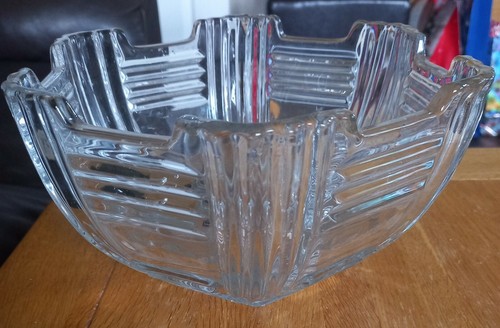 Glass art deco fruit bowl - deco,