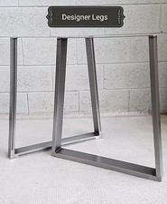 1 Pair TRAPEZIUM Table/Bench Legs Metal Steel Industrial Rustic MADE IN UK 