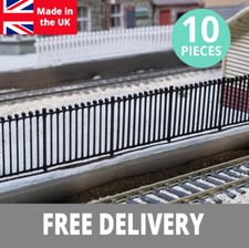 00 Gauge Wrought Iron Fencing x10 Model Railway railings fence oo gauge