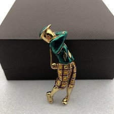 Vintage Gold Plated Golfer