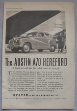 1952 Austin A70 Hereford Original advert No.1