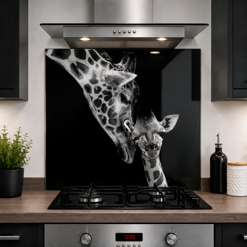 Printed glass kitchen - printed,