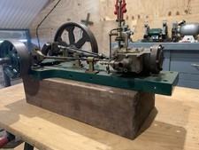 Large Antique Horizontal Steam Engine with Working Govenor 100+year old & runs. 