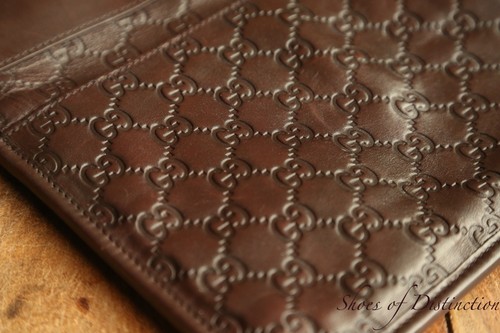 Gucci brown leather - brown, gg