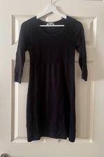 KEW size S black jumper fine knit dress SIZE 8