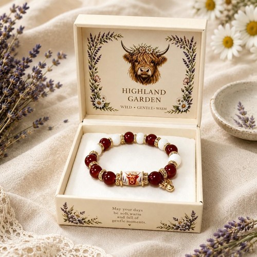 Highland cow beaded - highland,