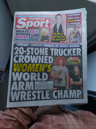 Sunday sport newspaper - sport,