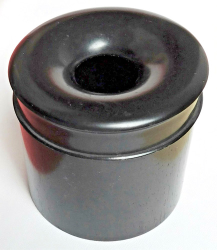 Antique vanity jar ebony - vanity,