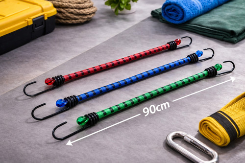 3pk bungee cords 90cm - cords,