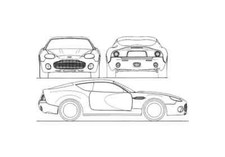 A4 Photo Blueprint aston