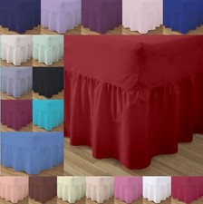 Plain Frilled Fitted Valance