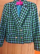 Primark Checked Jacket Blazer Sateen Lining