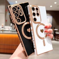 Love Magnetic Phone Case For Samsung S25 S24 S23 S22 S21 Ultra Plus FE Edge 5G