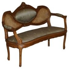 LOVELY ANTIQUE NAPOLEON III CIRCA 1890 BERGERE WINDOW SEAT BENCH SETTEE SOFA