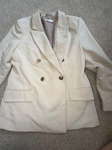 Primark cream double breasted - cream,