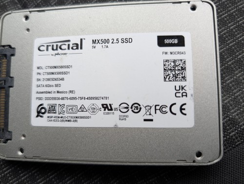 Crucial mx500 500gb sata 5in - crucial,
