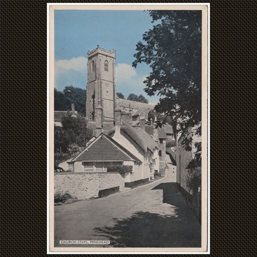 Church steps minehead 1970 - church,