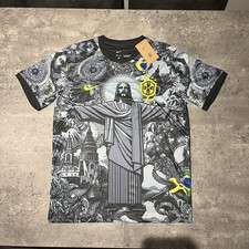 Brazil Jesus Christ The Redeemer Jersey Kit Special Edition Size Slim Fit Large