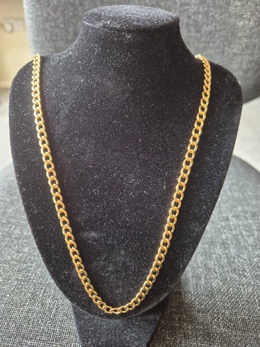 Gold tone cuban link hain - gold,