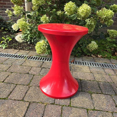 Vintage tam stool - vintage, red