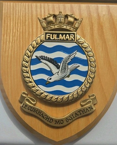Vintage hms fulmar ship badge - vintage,
