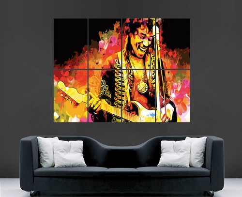 Jimi hendrix poster music art - poster,