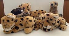 5 x Ravensden Suma Collection Plush Soft Toys - Cheetah Meercat Otter
