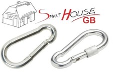 Locking carabiner clip - locking, snap