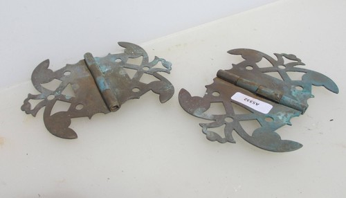 Victorian brass hinges - victorian,