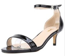 LADIES WOMENS MID KITTEN HEEL