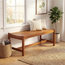 112CM Patio Wood Bench Outdoor