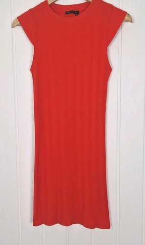 Zara red ribbed - red, uk