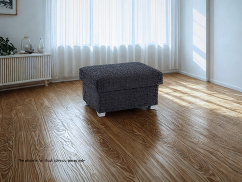 Newton footstool grey - newton, in