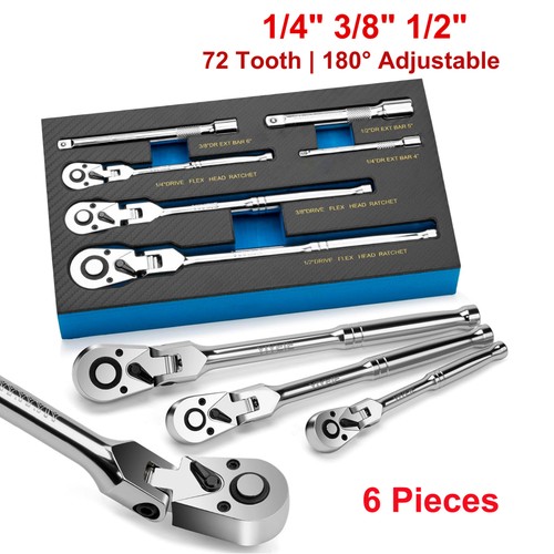 Piece flex head ratchet - 6-piece,
