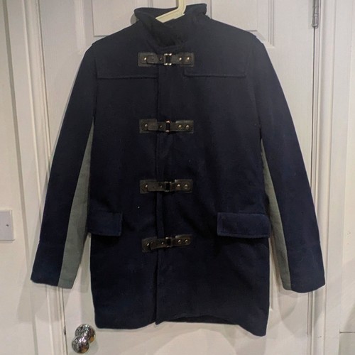 Mens navy duffle coat - duffle,