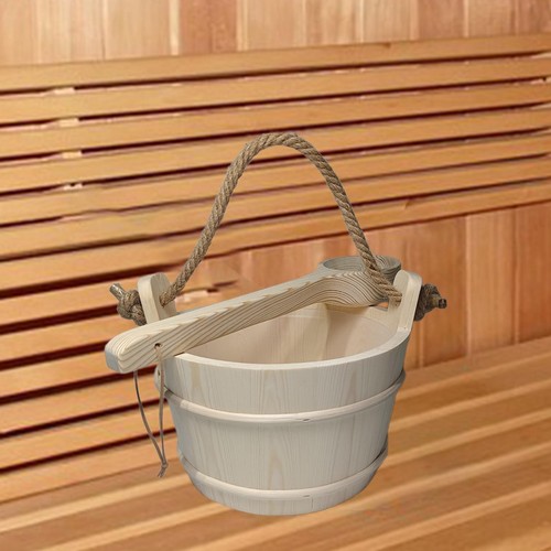 Sauna bucket and ladle - 6l,