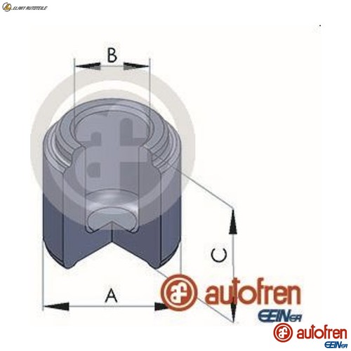 Piston brake caliper d02552 - piston,
