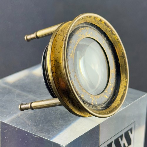 Antique brass loupe tripod - antique,