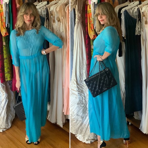 1940s 50s evening dress - dress,