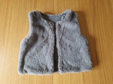 Girls 5-6 years grey faux fur fillet