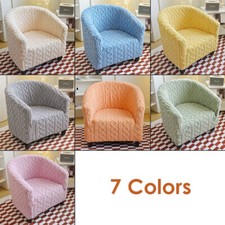 Cable Jacquard Tub Chair Cover