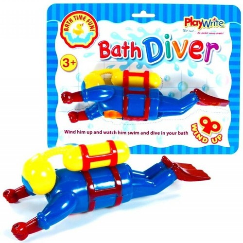 Scuba diver bath clockwork - diver,