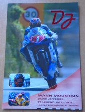 Isle of Man - 2003 David Jefferies TT Legend Mann Mountain collectors pack MNH.